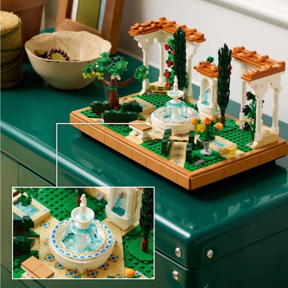 LEGO Icons Fountain Garden 10359 Building Kit 1302 Pieces Sealed Box QUICK SHIP - Picture 4 of 6